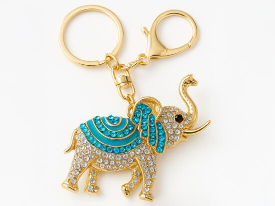 Schlüsselanhänger "Blauer Elefant"