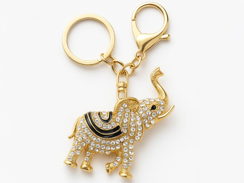 Schlüsselanhänger "Schwarzer Elefant"