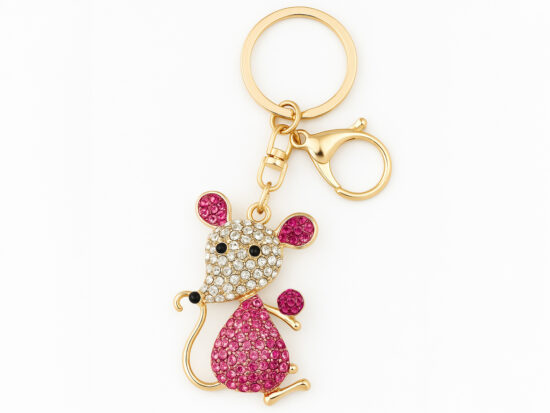 Schlüsselanhänger "Pinke Maus"