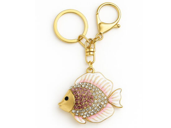 Schlüsselanhänger "Fisch rosa"